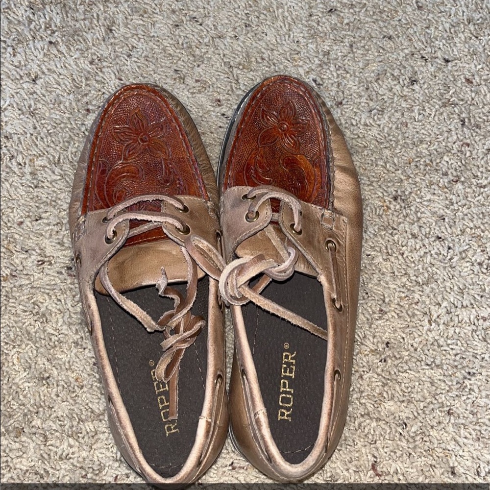 Womens Roper leather shoes